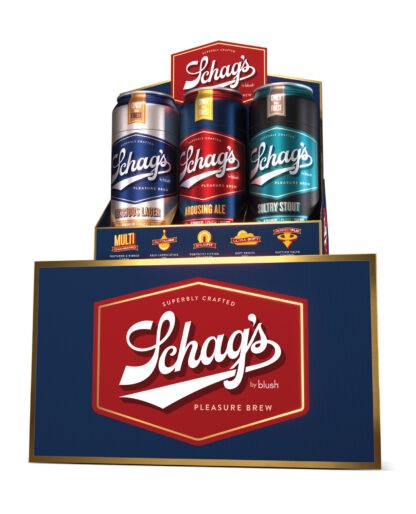 Blush Schag's Beer Can Stroker 12 Pack Merchandising Kit