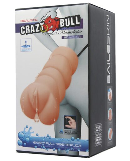 Crazy Bull No Lube Vagina Masturbator Sleeve - Ivory