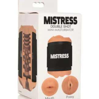 Curve Toys Mistress Double Shot Mini Masturbator Mouth & Pussy -  Medium