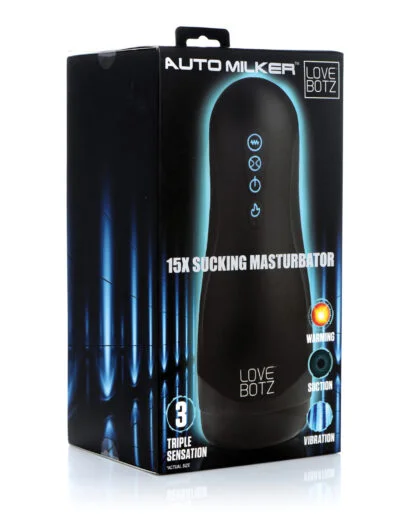 The Milker Auto Milker 15x Sucking Masturbator - Black