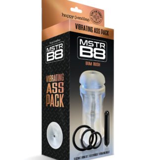 MSTR B8 Bum Rush Vibrating Ass Pack - Kit of 5 Clear