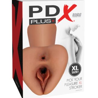PDX Plus Pick Your Pleasure Pussy Stroker - XL Brown