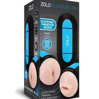 ZOLO Pleasure Pill Double Ended Vibrating Stimulator - Ivory
