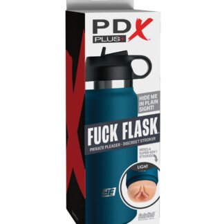 PDX Plus Fuck Flask Private Pleaser Stroker - Light/Blue