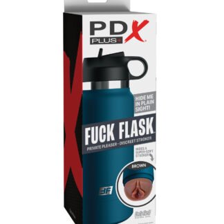 PDX Plus Fuck Flask Private Pleaser Stroker - Brown/Blue
