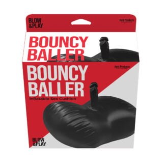 Bouncy Baller Inflatable Cushion w/Dildo & Foot Pump